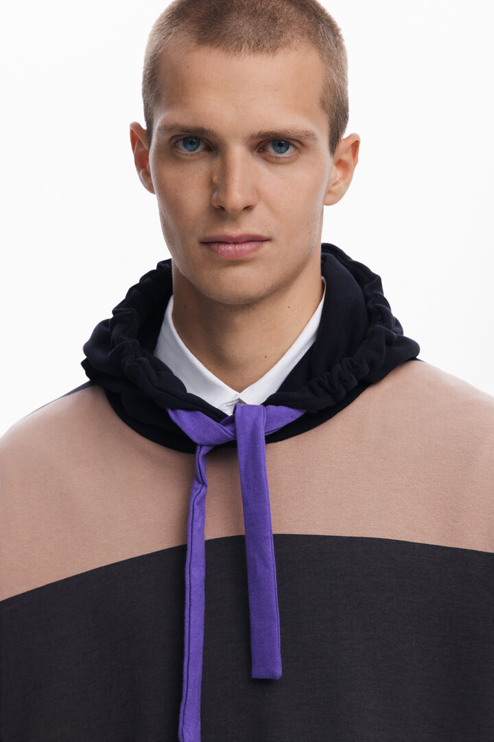 Wide-striped sweatshirt | Desigual
