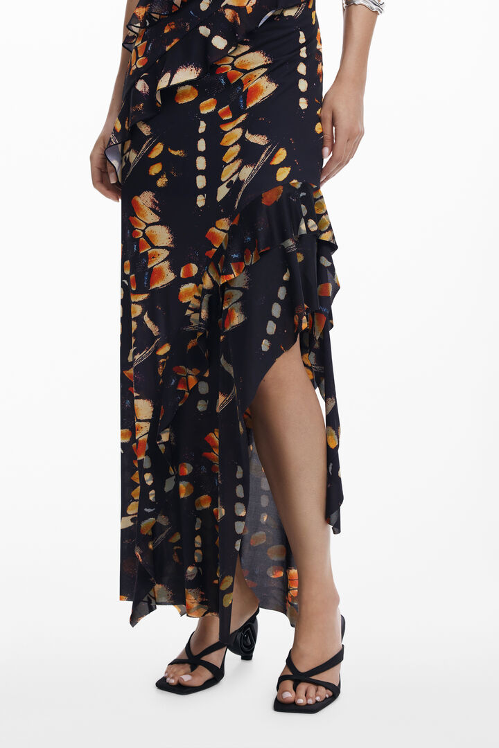 Ruffled butterfly skirt | Desigual