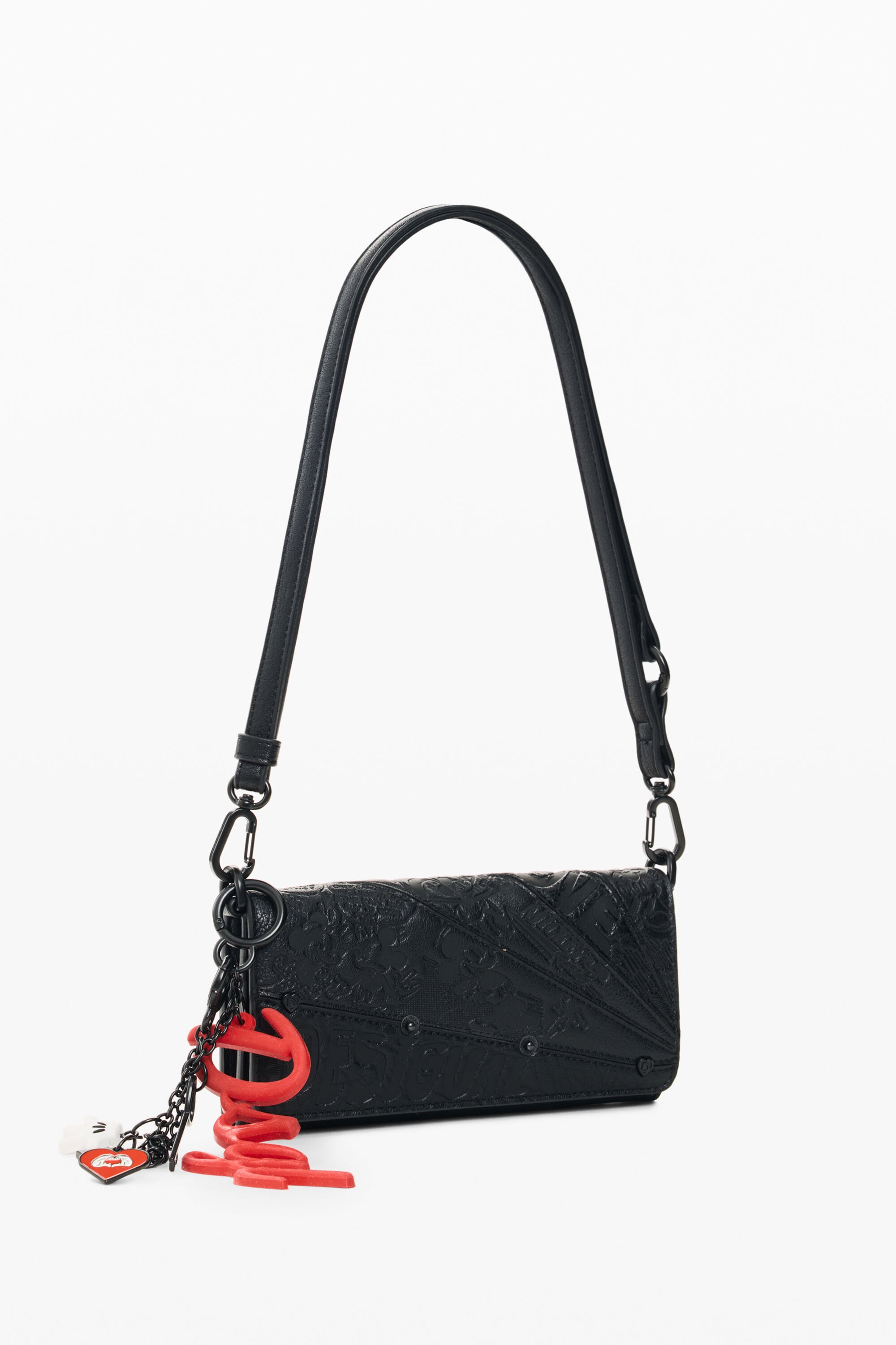 Monedero Grande Mickey™, Mujer, Poliuretano, Negro, U