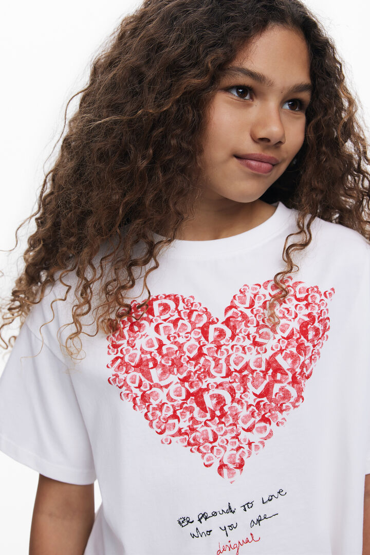 Camiseta manga corta corazón | Desigual