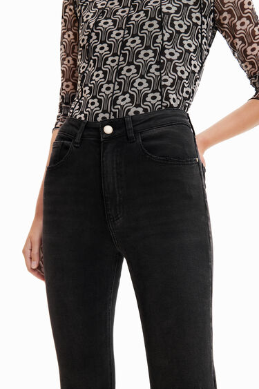 Texans flare cropped brodats | Desigual