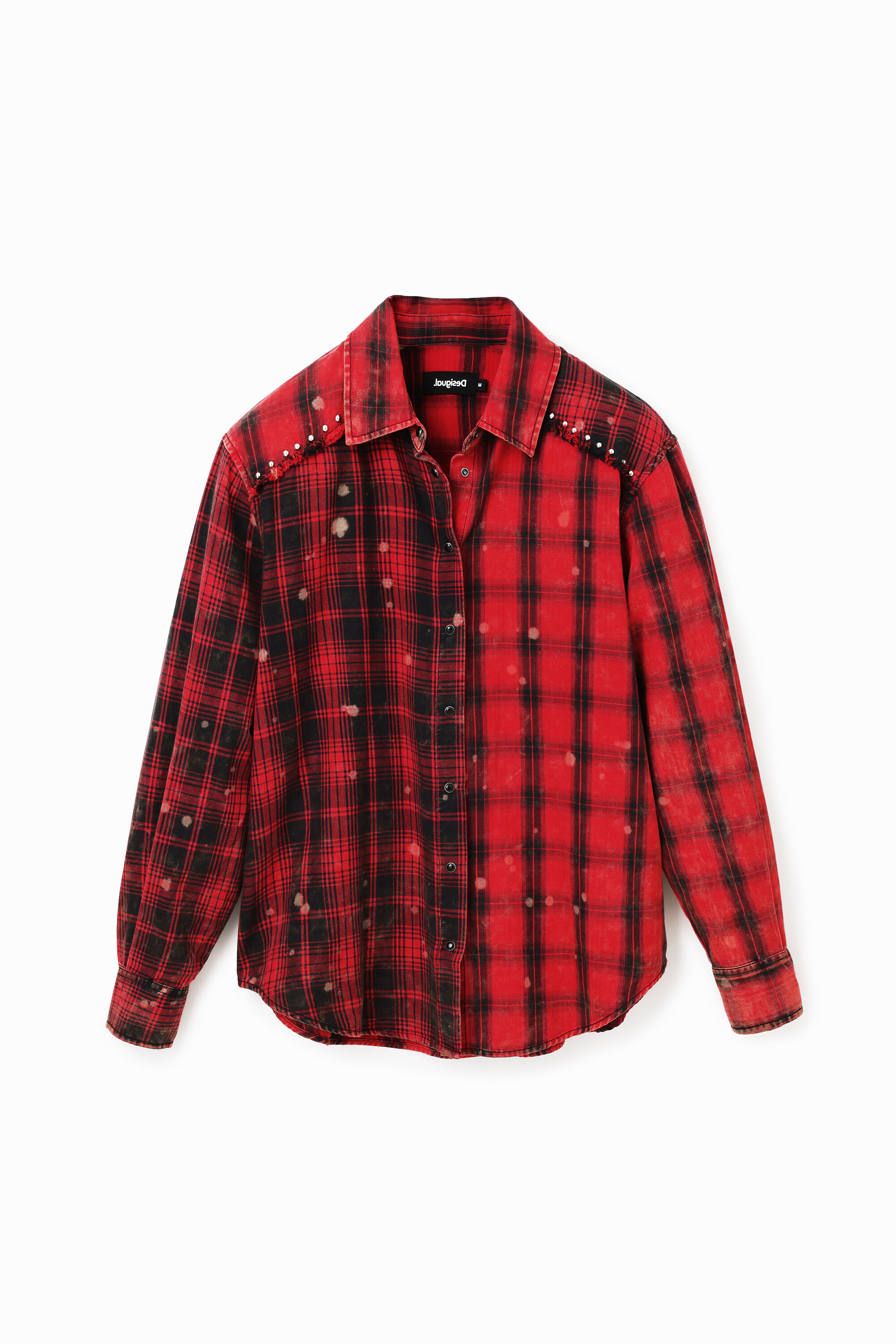 Punk tartan shirt - RED - XL