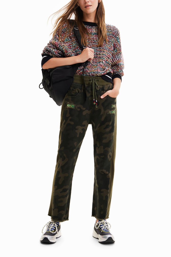 Camouflage jogger trousers | Desigual