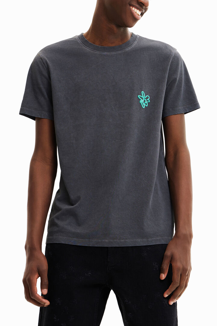 Short-sleeve washed-effect T-shirt | Desigual