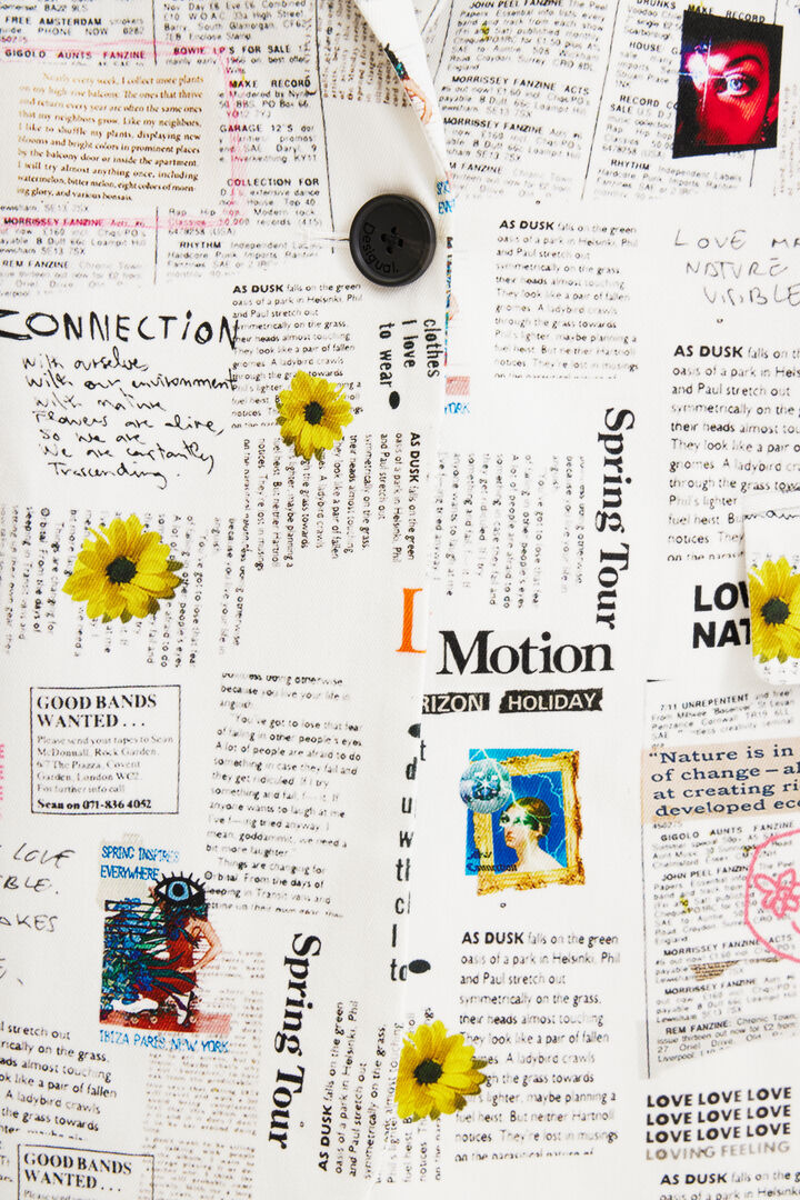 Newspaper blazer | Desigual