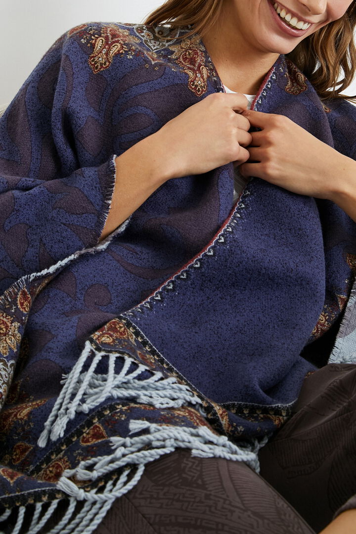 Poncho réversible tapis | Desigual