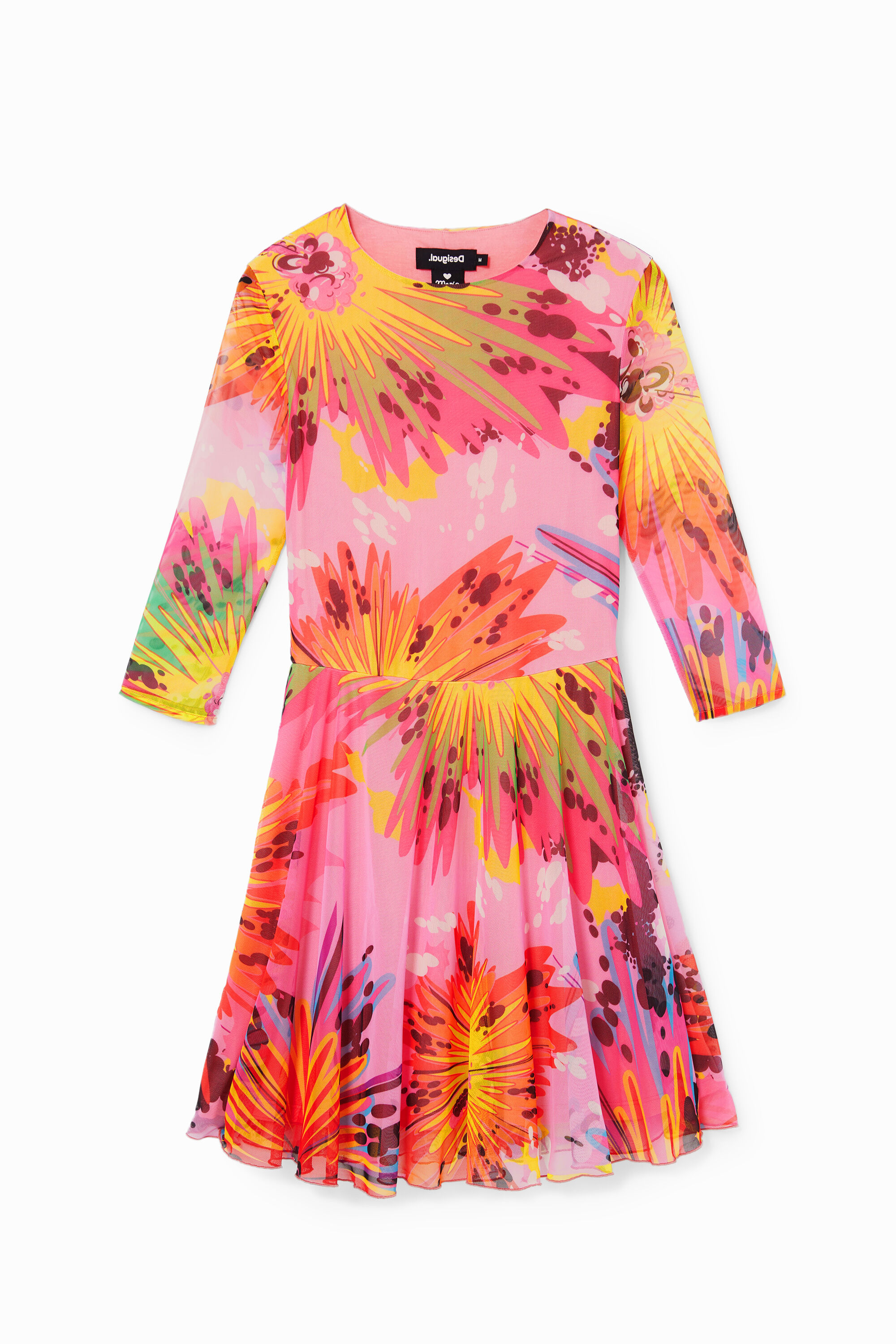 Kurzes Kleid Dreiviertelärmel