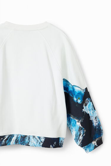Sudadera patch paisaje | Desigual