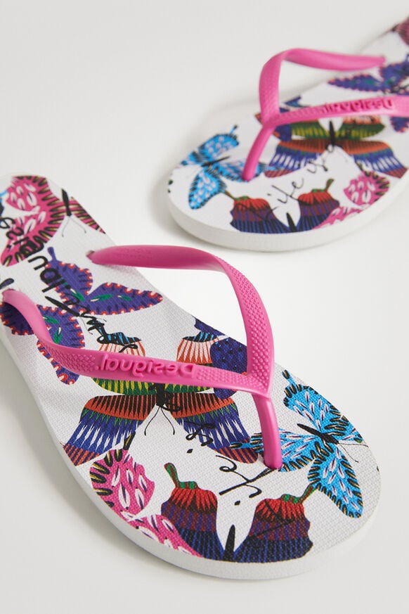 Butterfly flip-flops | Desigual