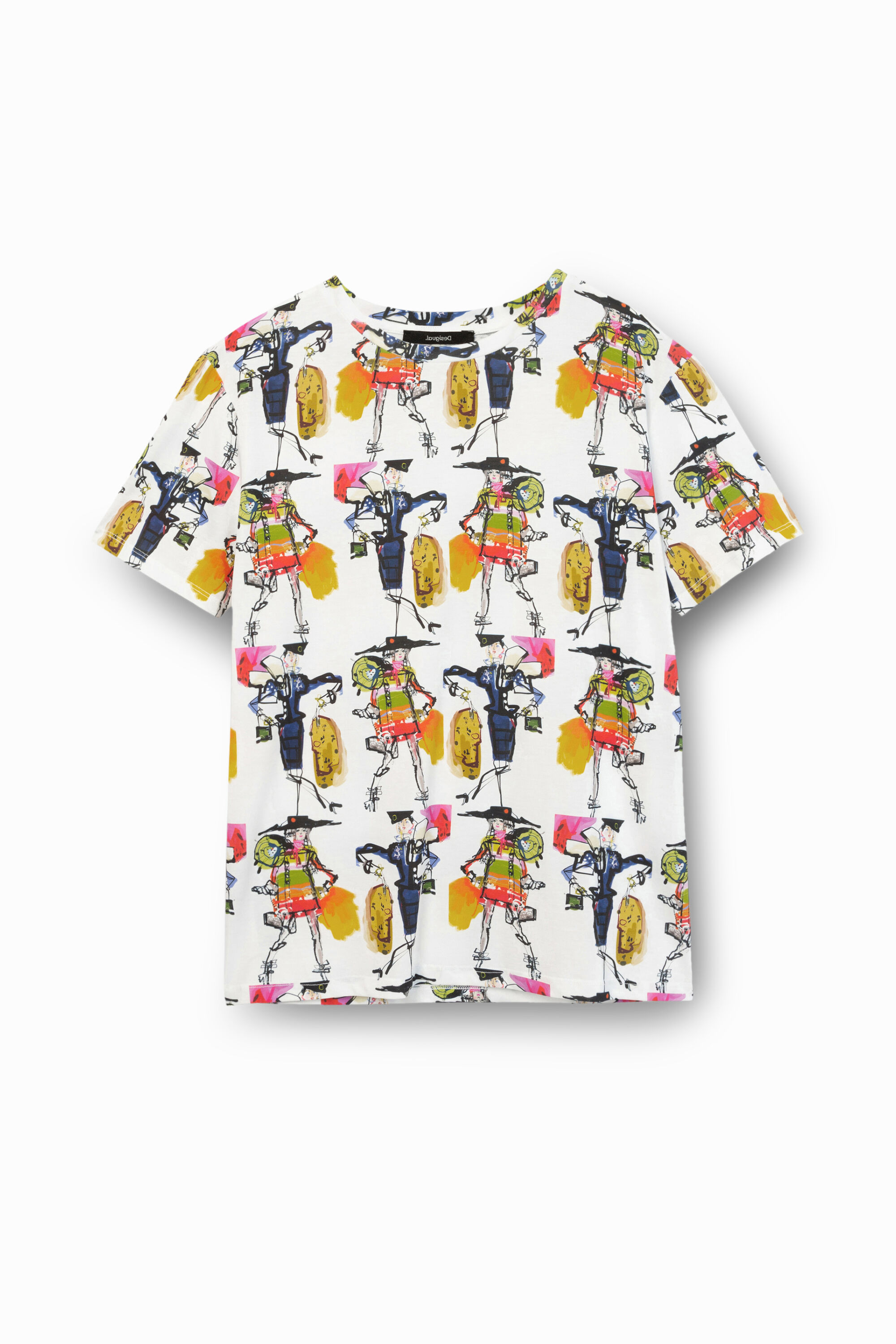 T-Shirt Modezeichnung 100% Baumwolle