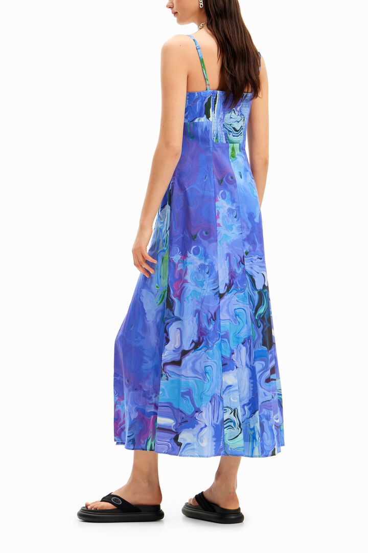 M. Christian Lacroix marbled midi dress | Desigual