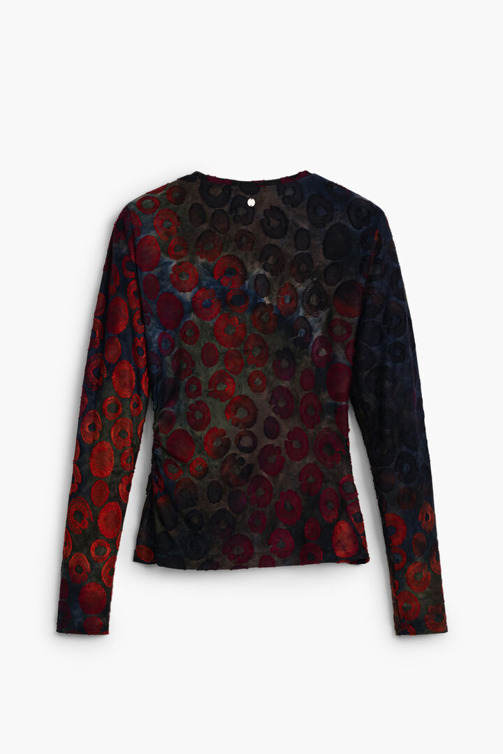 Majica s potiskom krogov | Desigual