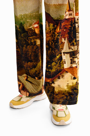 Pantalón recto paisaje M. Christian Lacroix | Desigual