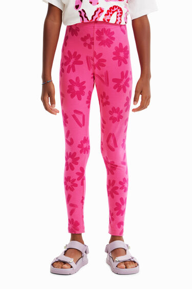 Leggings largos flores | Desigual