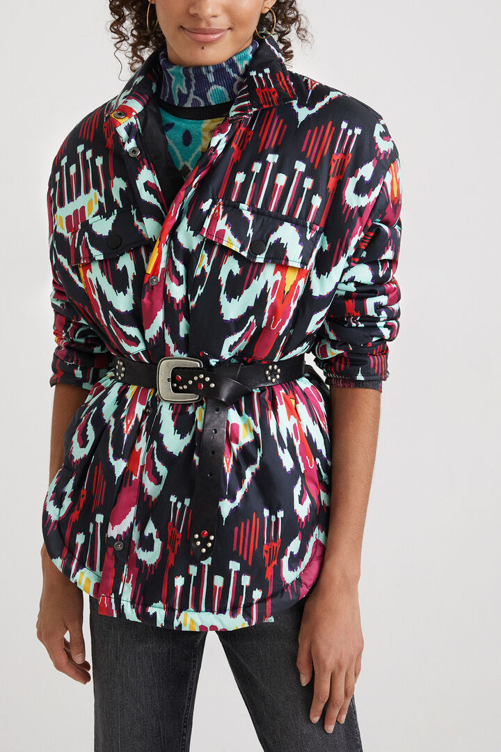 Sobrecamisa acolchada estampada | Desigual