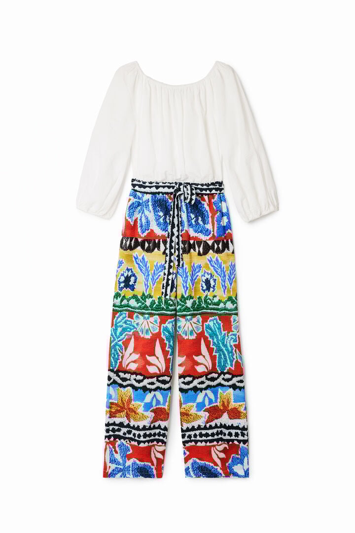 Stella Jean ethnic long jumpsuit | Desigual