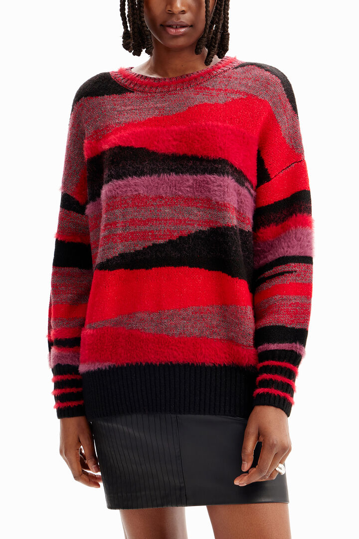 Oversize bands pullover | Desigual