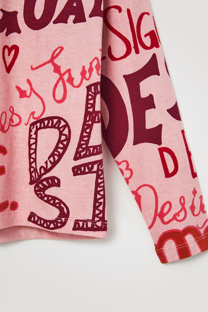 T-shirt pen effect 100% cotton | Desigual