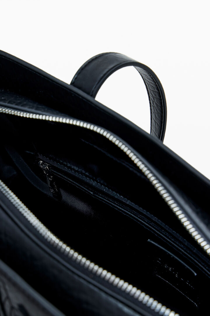 Grote geborduurde shopper tas | Desigual