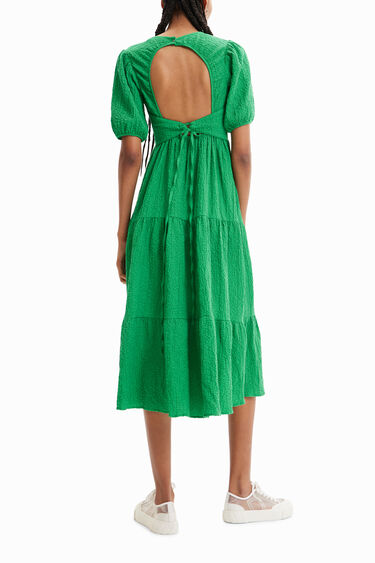 Vestit midi escot esquena | Desigual