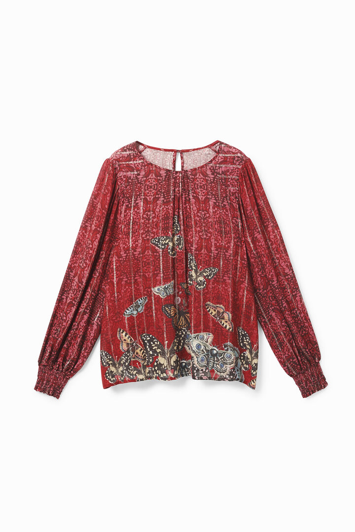 Viscose blouse butterflies | Desigual