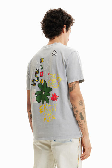Camiseta bordado corazón | Desigual