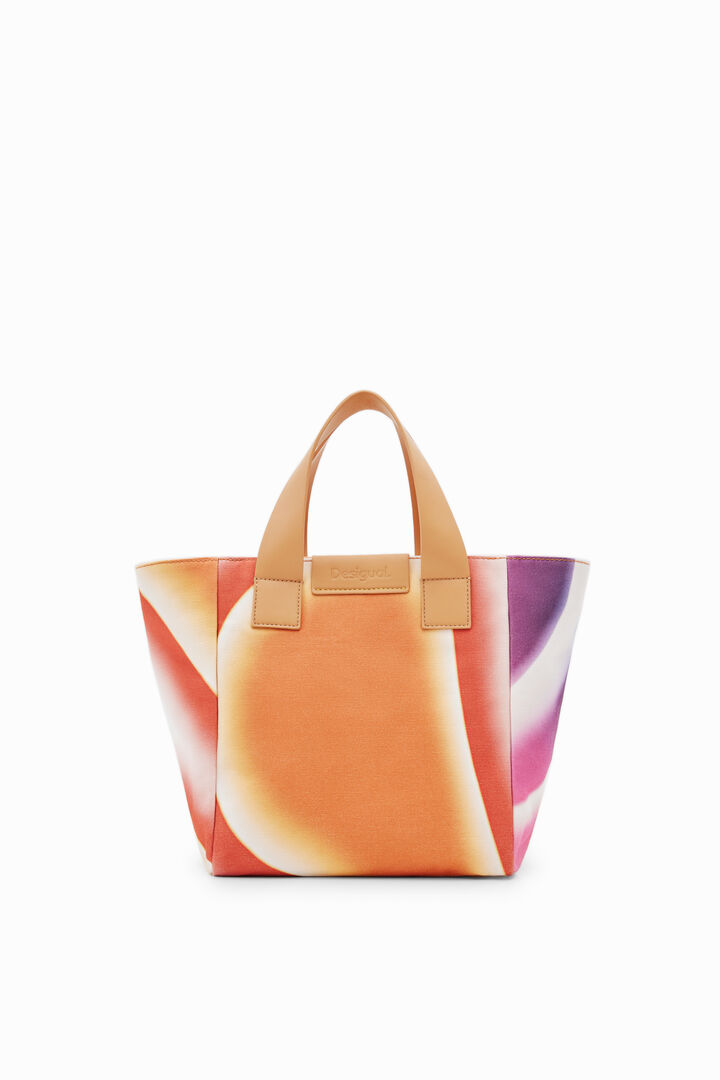 M canvas tote bag