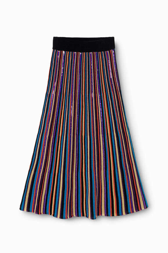 Midi skirt stripes