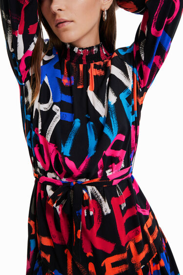 メッセージ ショート チュニックワンピース | Desigual