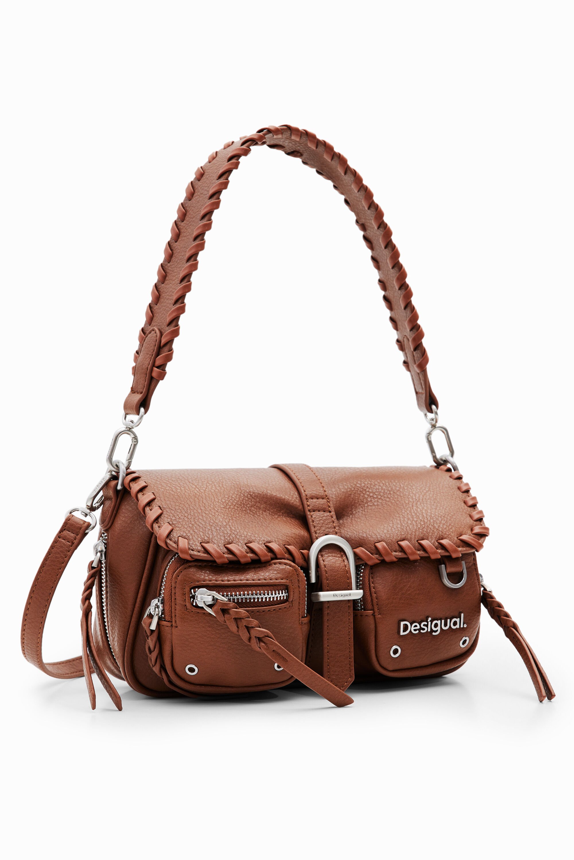 Desigual M Pockets Crossbody Bag In Brown