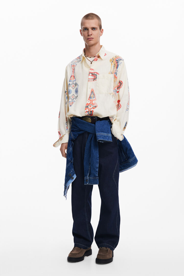 Ethnic long-sleeve shirt | Desigual