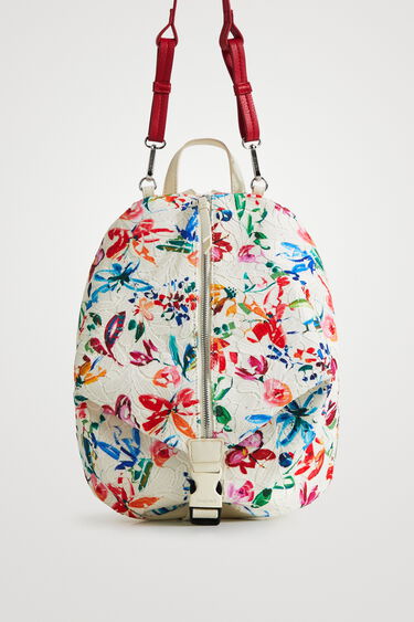 Small multiposition backpack with lace | Desigual