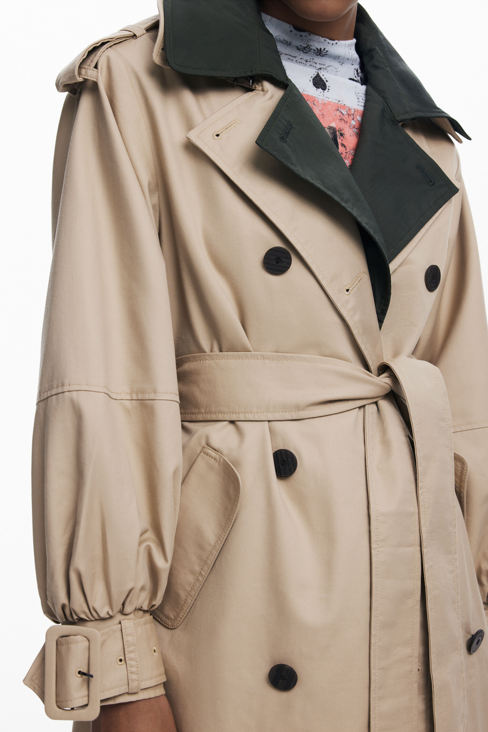 Double-lapel trench coat Women's I Desigual.com