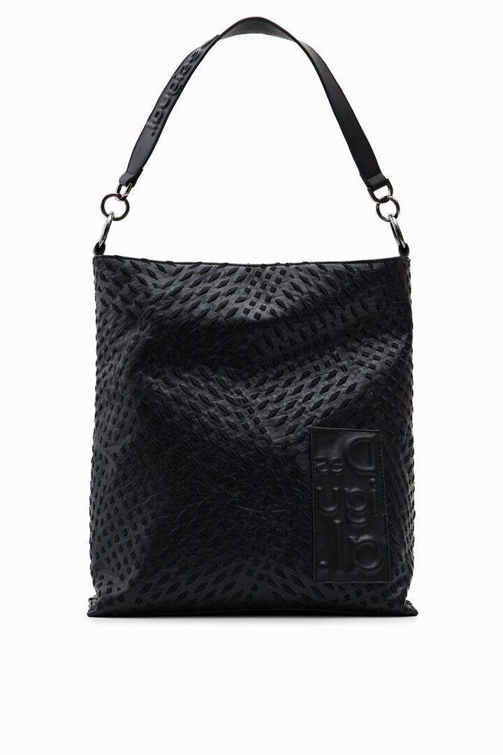 Large geometric bucket bag | Desigual