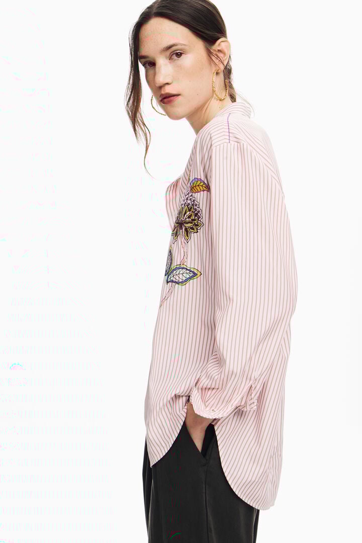 Camisa rayas flores | Desigual