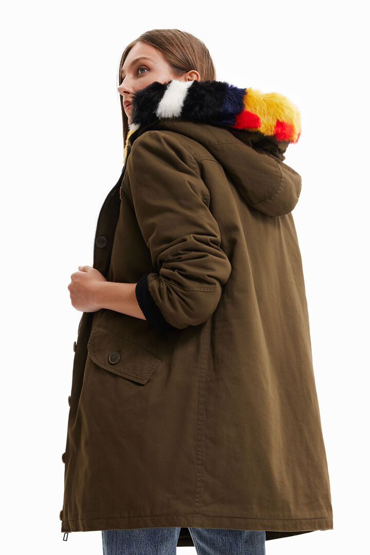 Parka Weste abnehmbares Flauschefell | Desigual