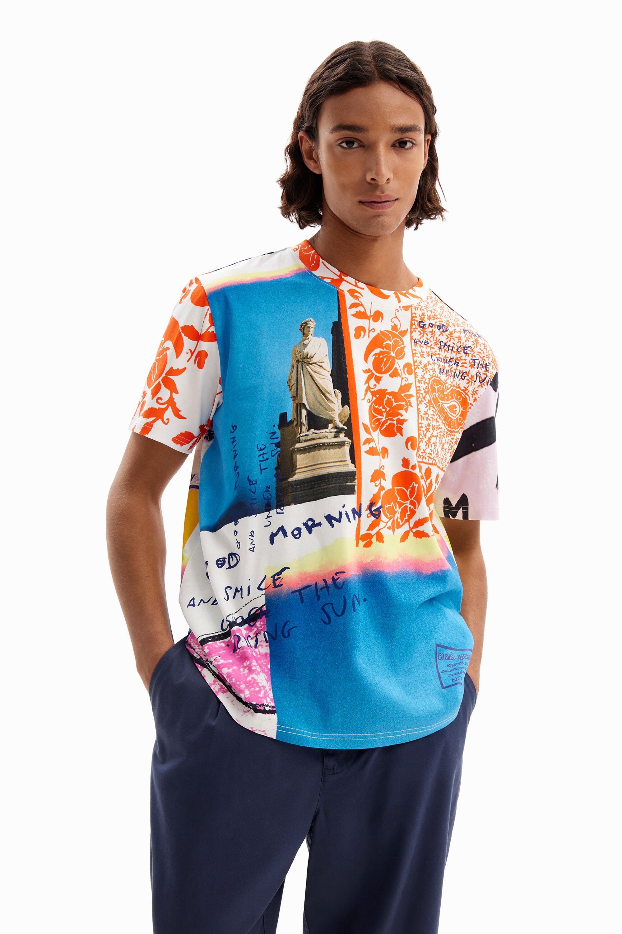 Desigual Photo collage T-shirt