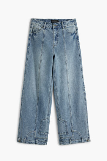 Straight jeans with inverted effect | Desigual