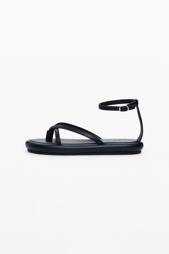 Ankle strap flat sandal