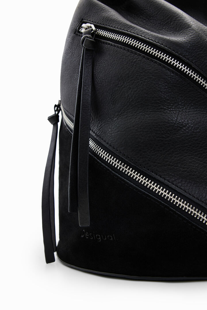 Bolso saco mediano piel | Desigual