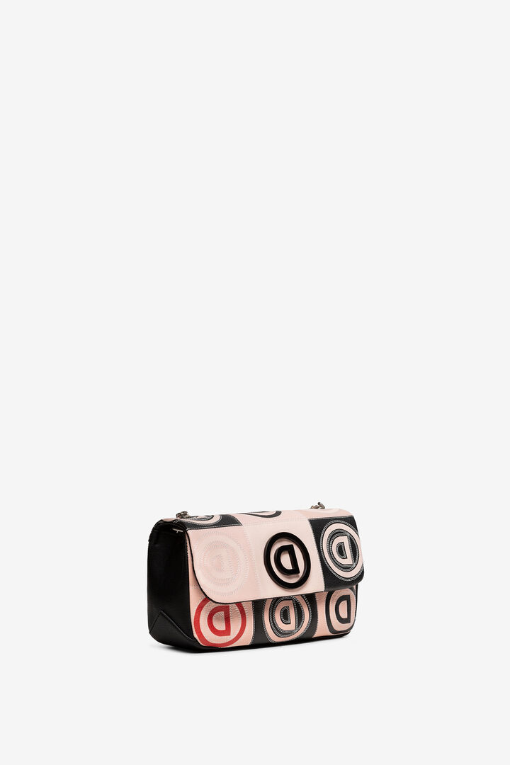 Bolso de patchwork en logomanía | Desigual