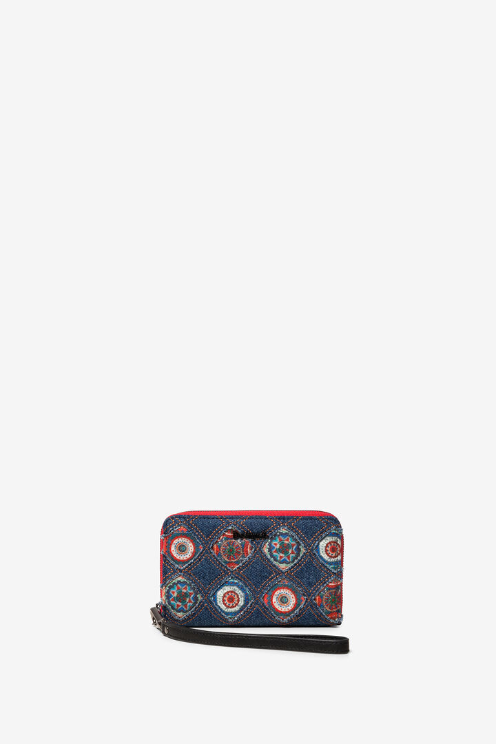 Mini porte-monnaie en denim galactic | Desigual
