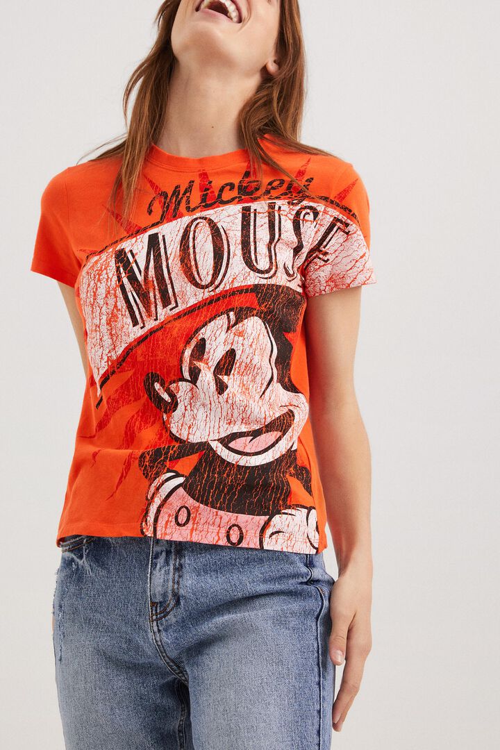Rotes Shirt mit Micky | Desigual