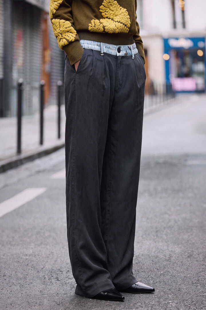 Pantalon tailleur en lyocell