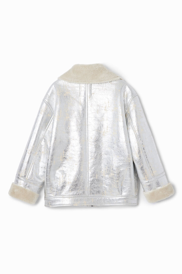 Chaqueta metalizada borrego | Desigual