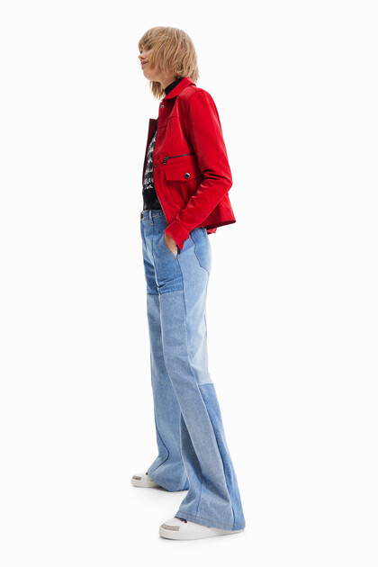 Straight slim jacket