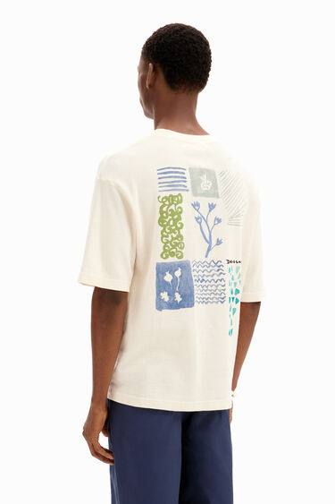 Short-sleeved watercolor t-shirt. | Desigual