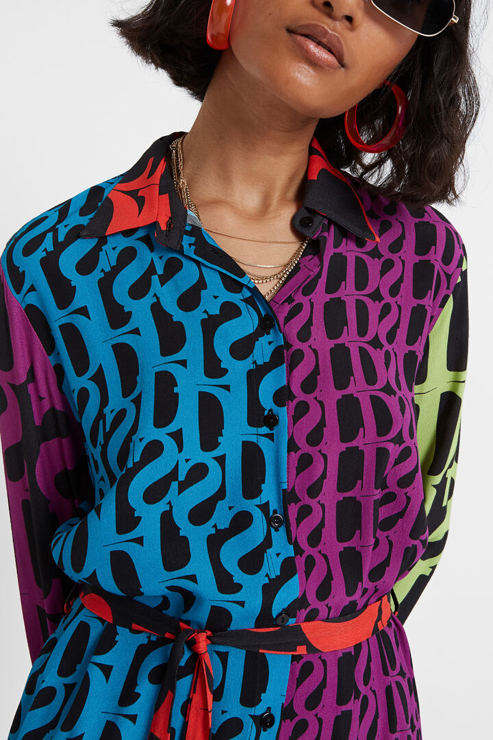 Logomania shirt dress Designed by M. Christian Lacroix | Desigual