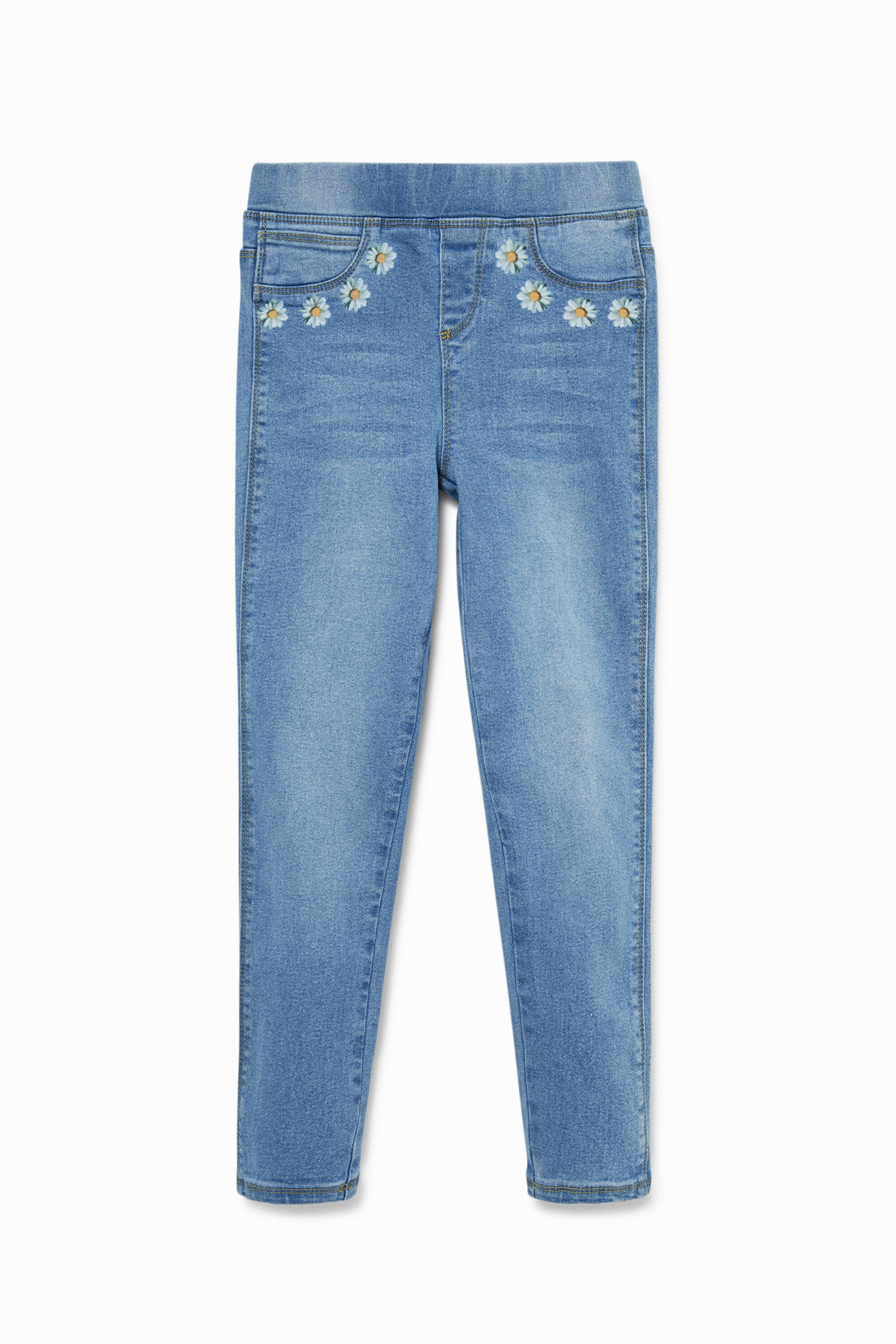 Black daisy jeggings shop