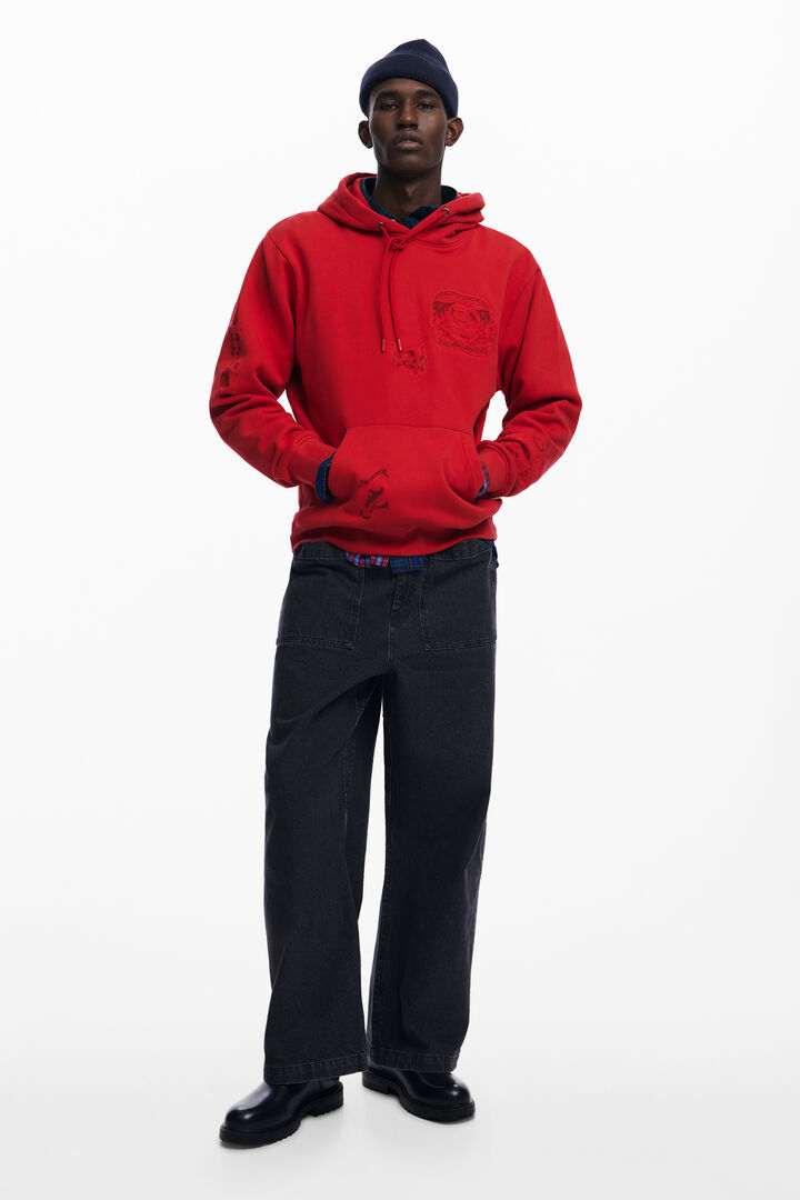 Tiger embroidered sweatshirt | Desigual